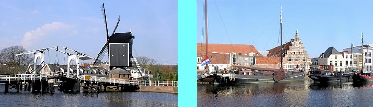 Molen de Put Maalvaardige Korenmolen aan het Galgewater in Leiden.
